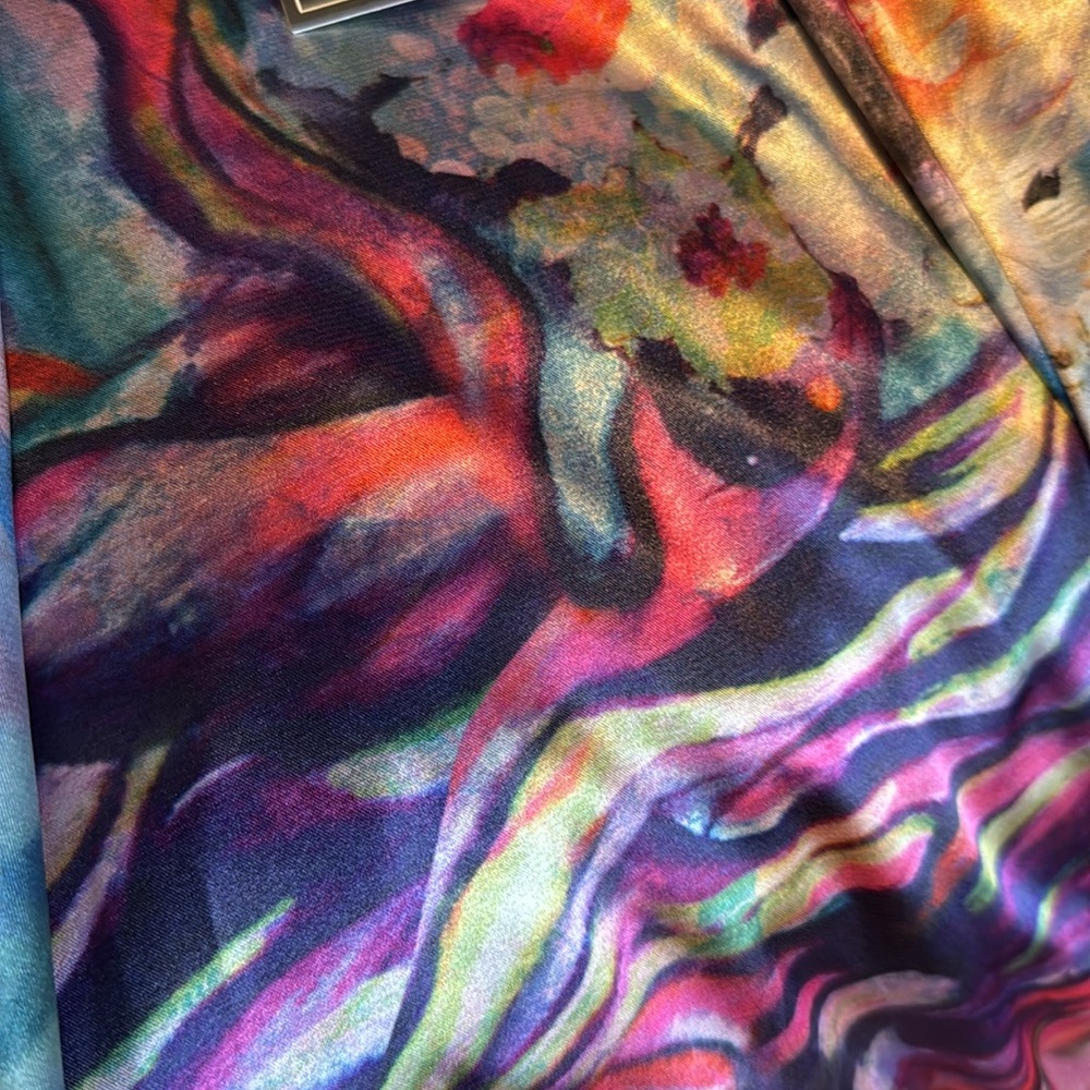 Colorful Floral Kimono Jacket reversible - Picture 11 of 11